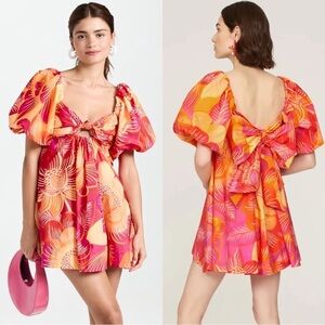 FARM RIO Summer Garden Ombre Mini Dress